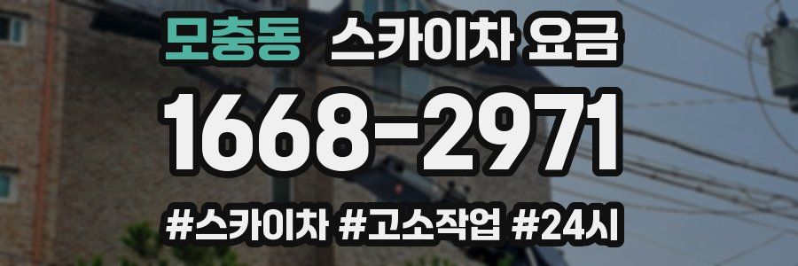 모충동 스카이차 요금