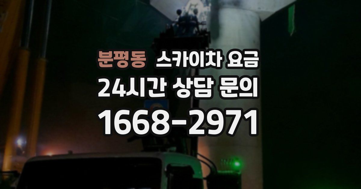 분평동 스카이차 요금