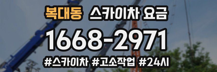 복대동 스카이차 요금