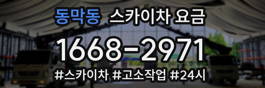 동막동 스카이차 요금