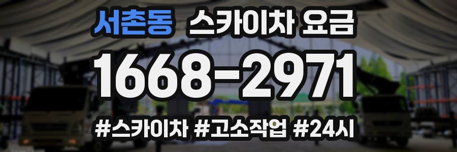 서촌동 스카이차 요금