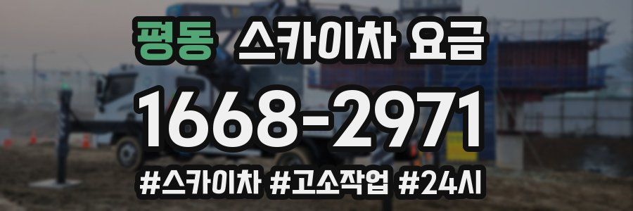 평동 스카이차 요금