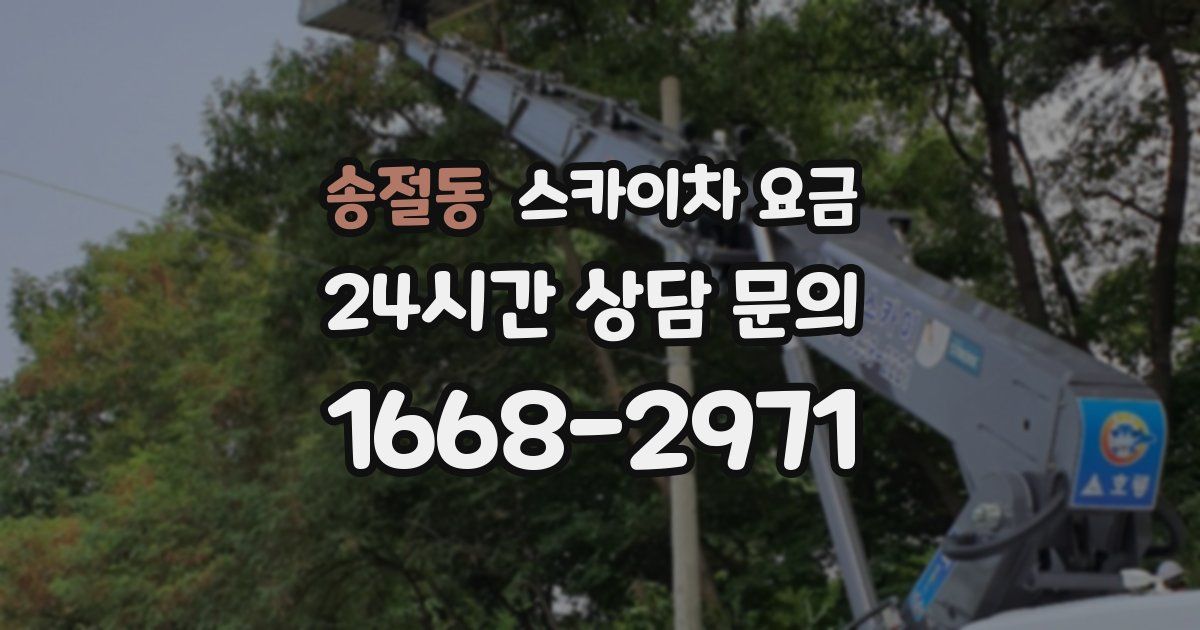 송절동 스카이차 요금