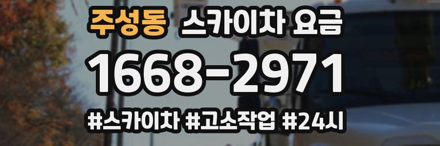 주성동 스카이차 요금