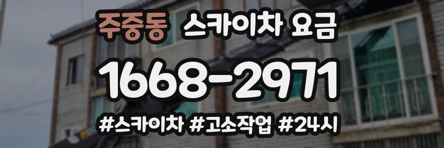 주중동 스카이차 요금