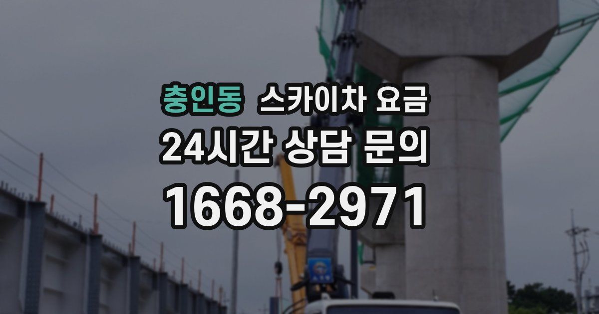 충인동 스카이차 요금