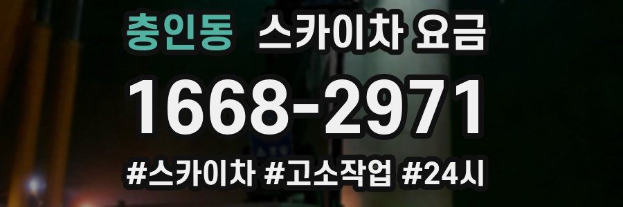 충인동 스카이차 요금