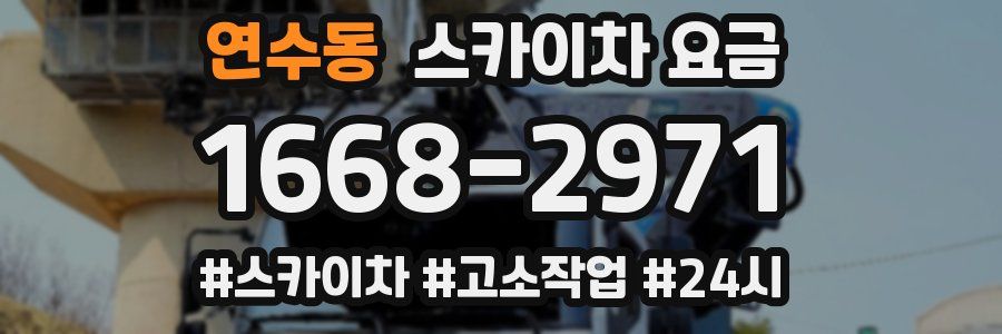 연수동 스카이차 요금