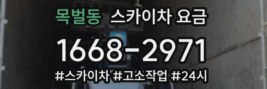목벌동 스카이차 요금