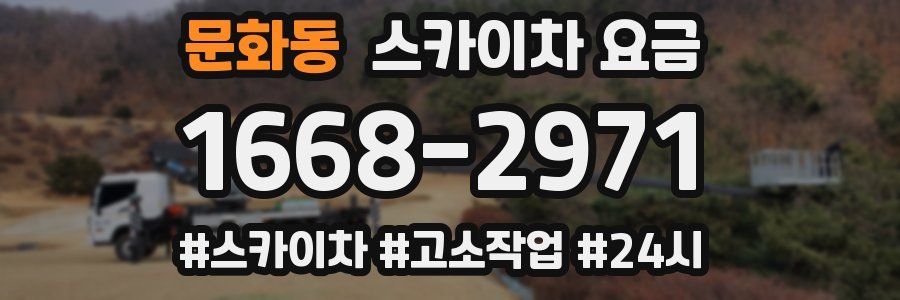 문화동 스카이차 요금