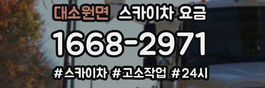 대소원면 스카이차 요금
