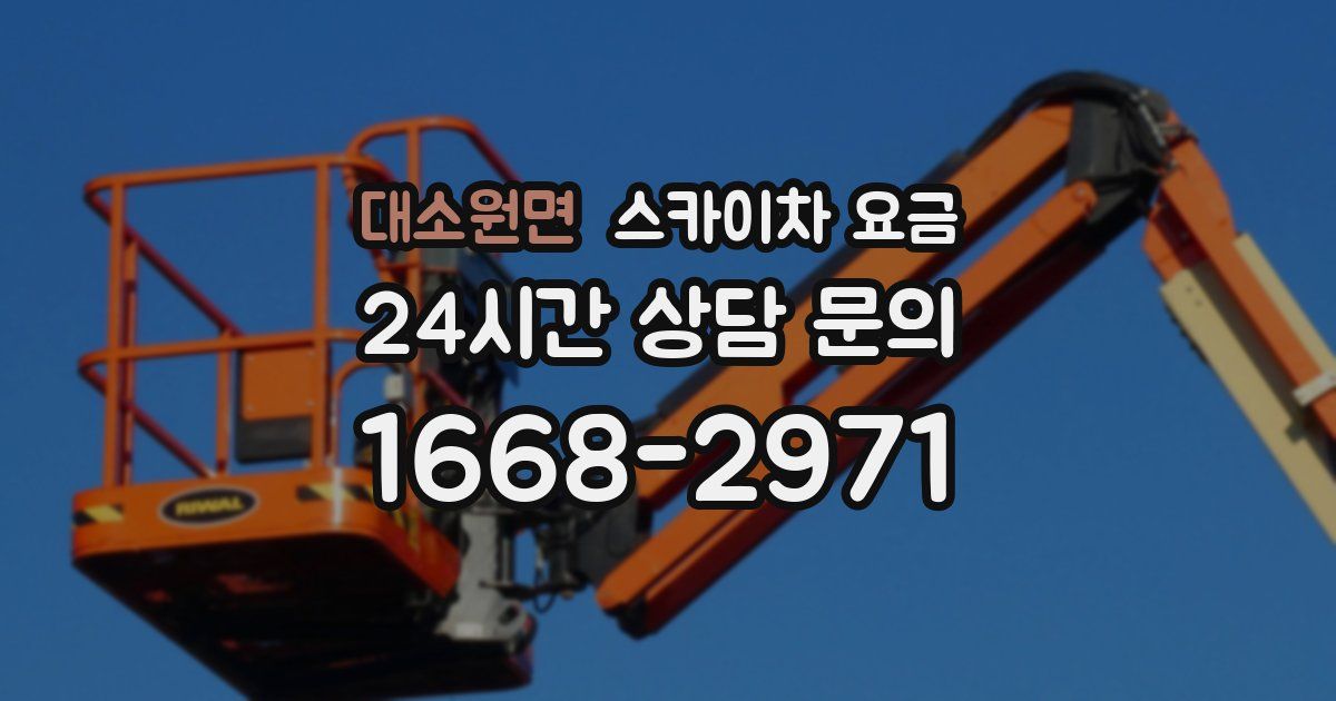 대소원면 스카이차 요금