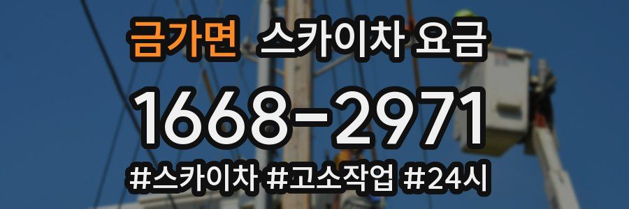 금가면 스카이차 요금