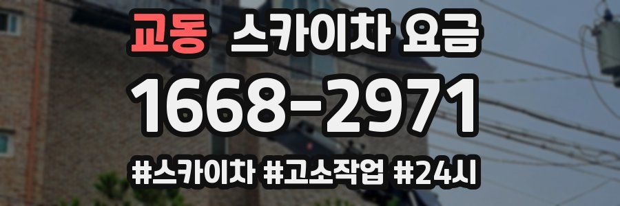 교동 스카이차 요금