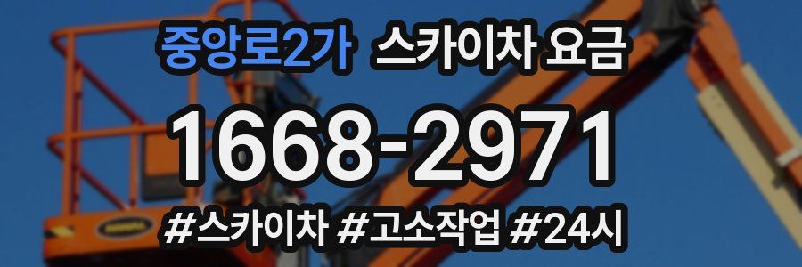 중앙로2가 스카이차 요금