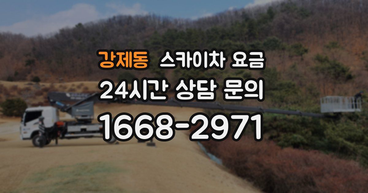 강제동 스카이차 요금