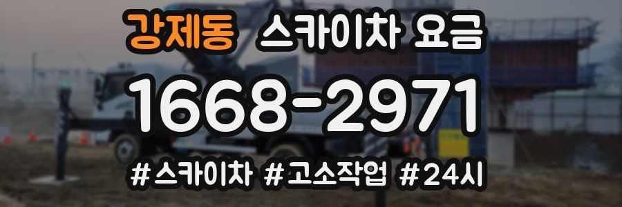 강제동 스카이차 요금