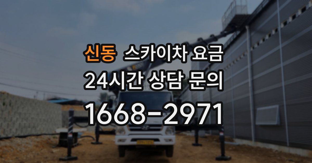 신동 스카이차 요금