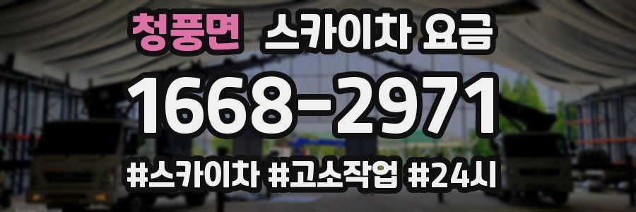 청풍면 스카이차 요금