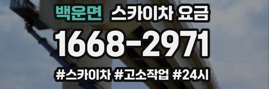 백운면 스카이차 요금