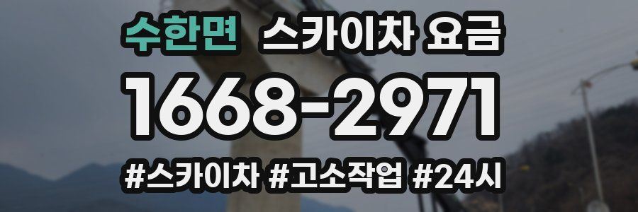 수한면 스카이차 요금