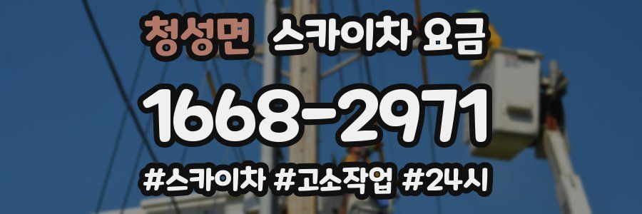 청성면 스카이차 요금