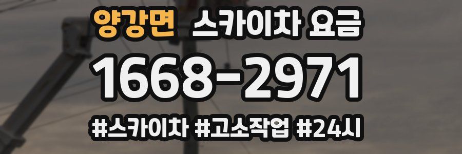 양강면 스카이차 요금