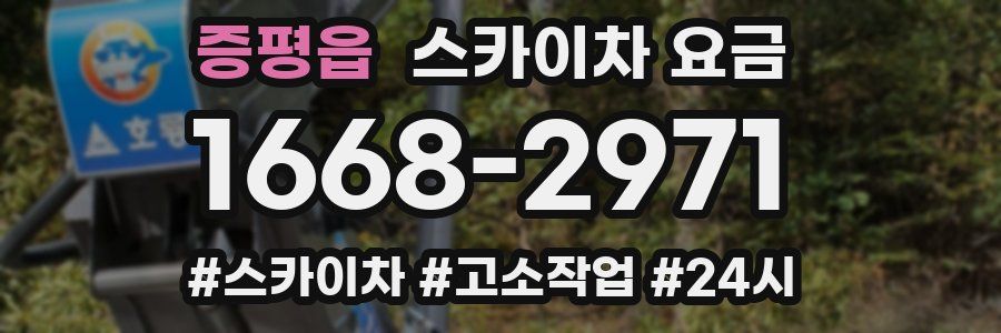 증평읍 스카이차 요금