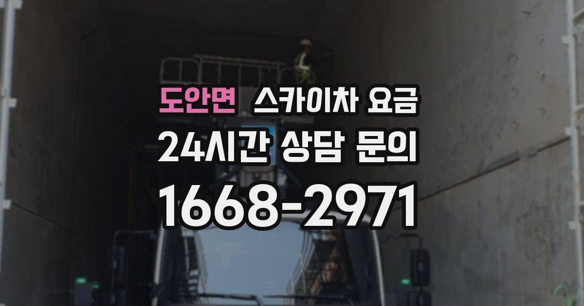 도안면 스카이차 요금