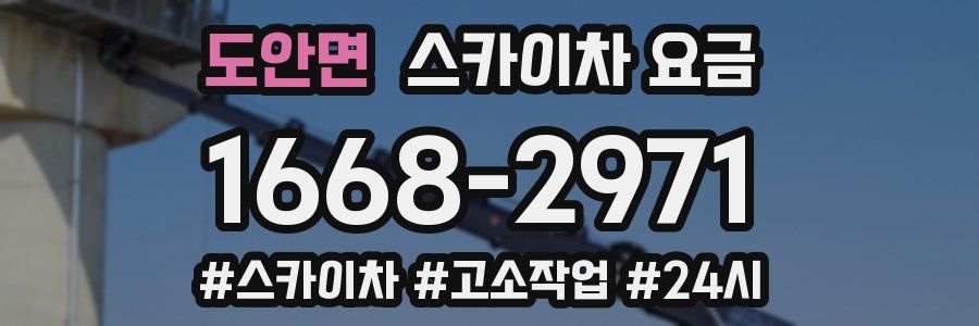 도안면 스카이차 요금