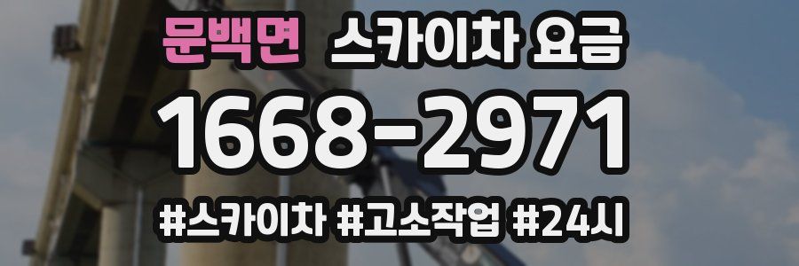 문백면 스카이차 요금