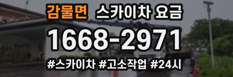 감물면 스카이차 요금