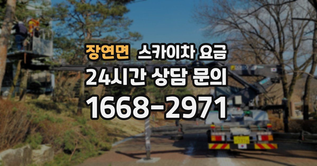장연면 스카이차 요금