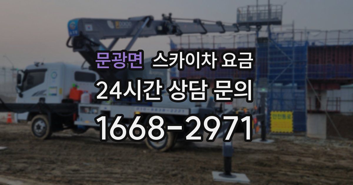 문광면 스카이차 요금