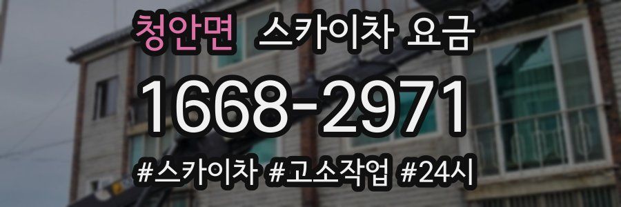 청안면 스카이차 요금