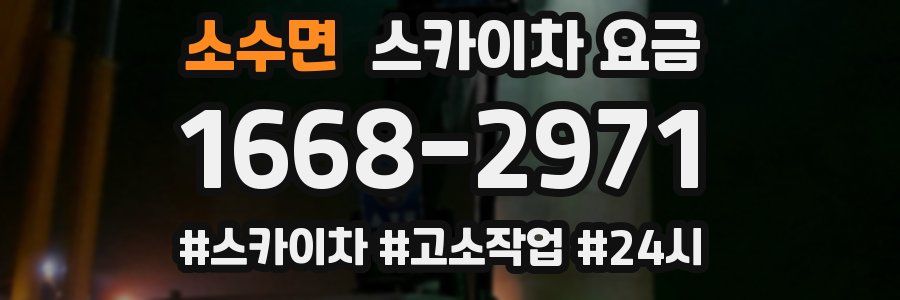 소수면 스카이차 요금