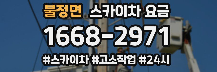 불정면 스카이차 요금