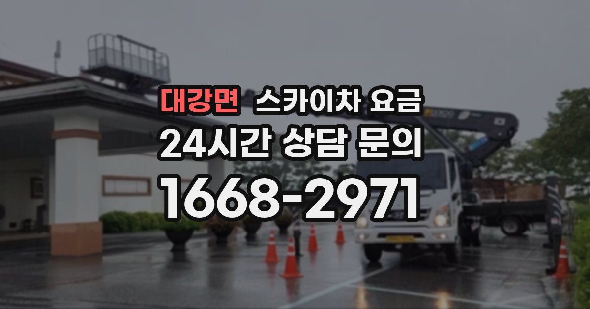 대강면 스카이차 요금