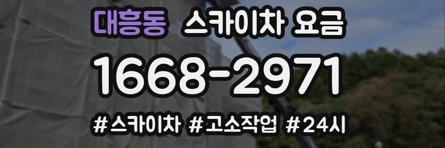 대흥동 스카이차 요금