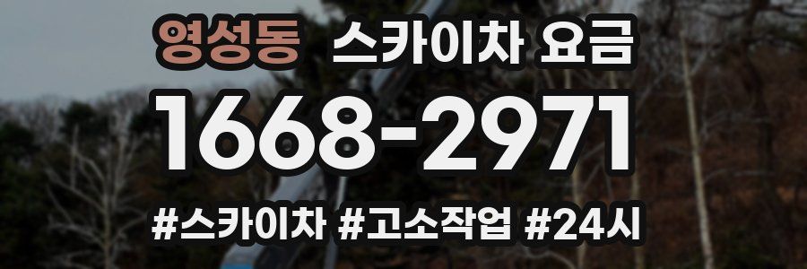 영성동 스카이차 요금