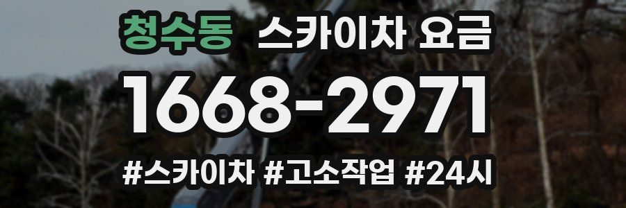 청수동 스카이차 요금