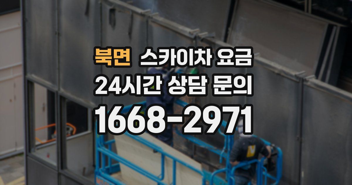 북면 스카이차 요금