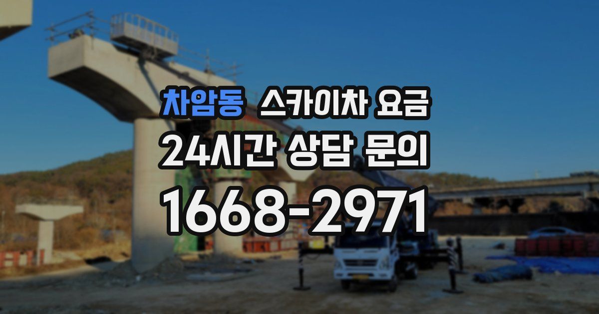 차암동 스카이차 요금