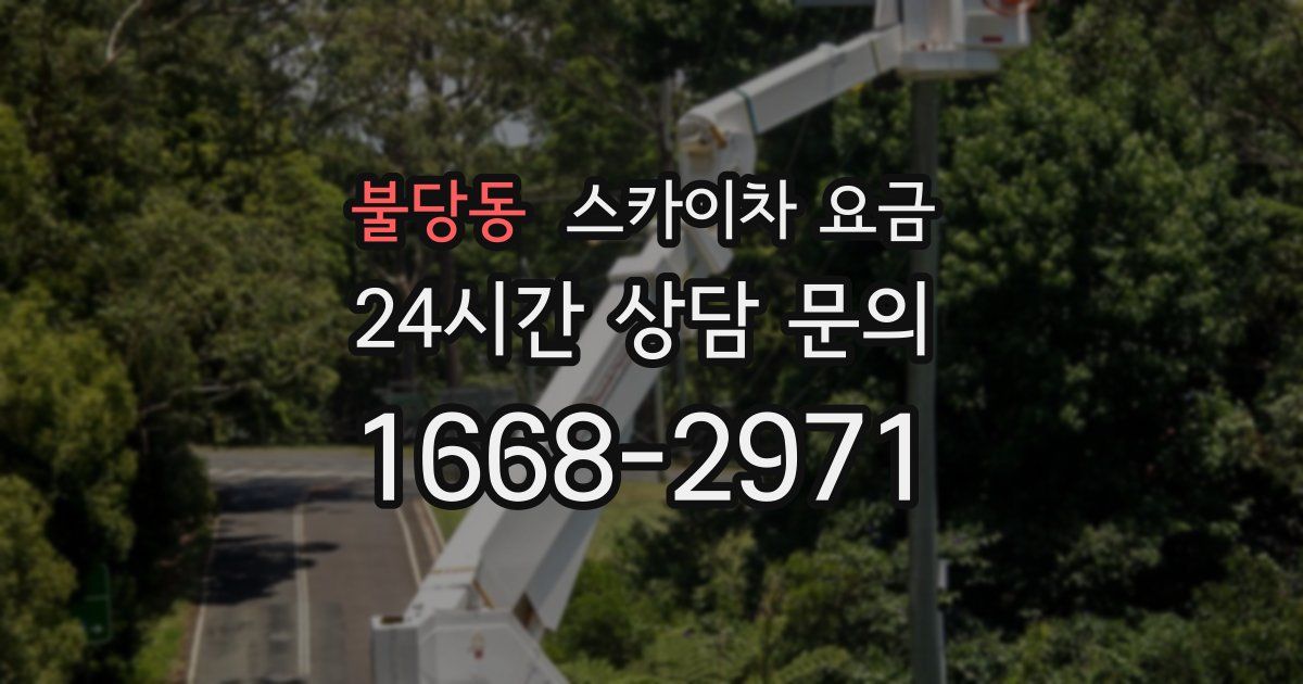 불당동 스카이차 요금