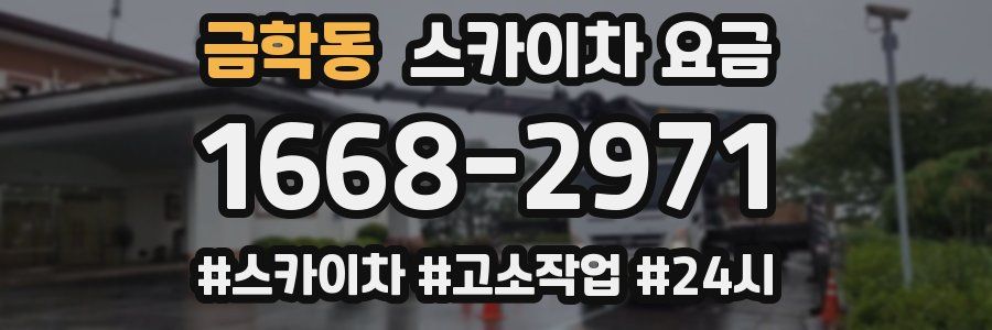 금학동 스카이차 요금