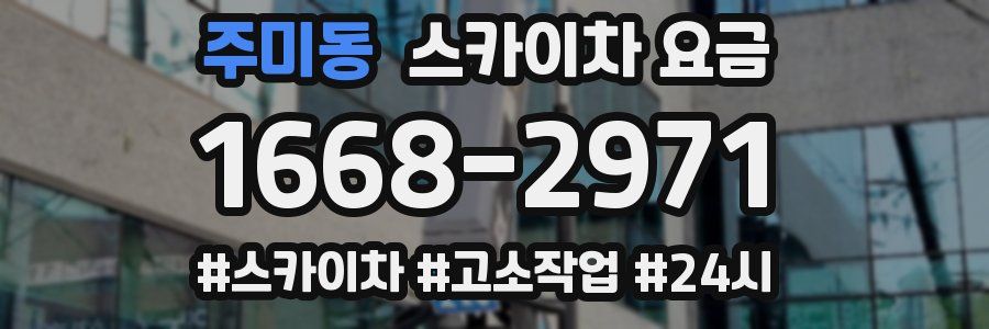 주미동 스카이차 요금