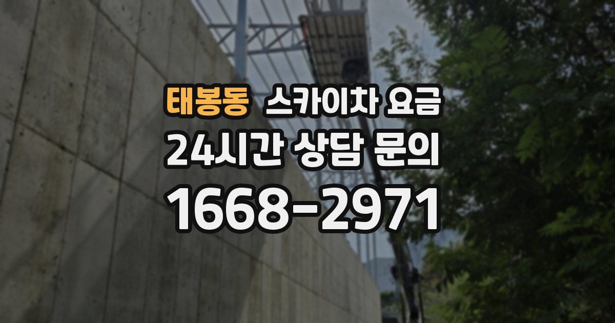 태봉동 스카이차 요금