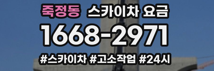 죽정동 스카이차 요금