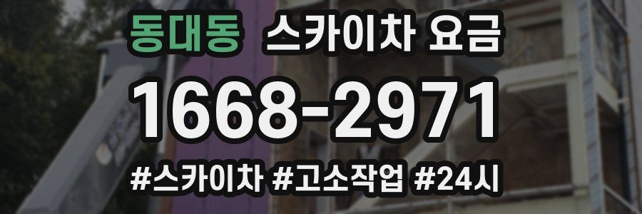 동대동 스카이차 요금