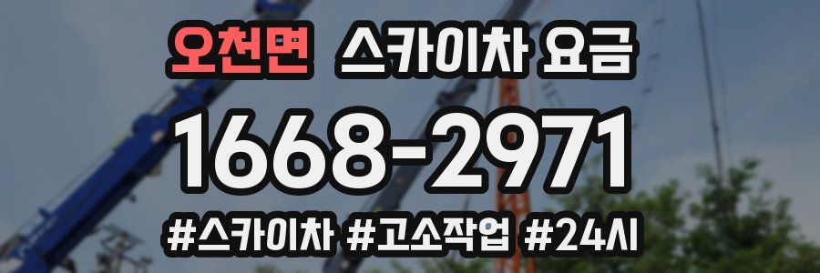 오천면 스카이차 요금